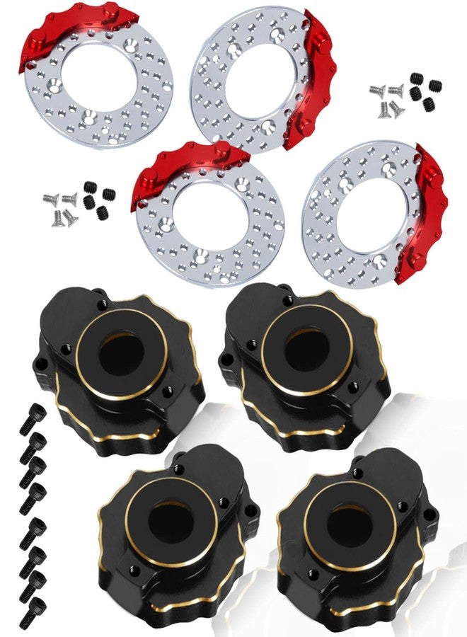 ARRCat Brass Outer Portal Drive Housing Knuckle Cover Upgrades Part for TRX-4/TRX-6 Crawler RC Car, 8PCS Outer Portal Drive Housing Knuckle Cover,Black - Image 1